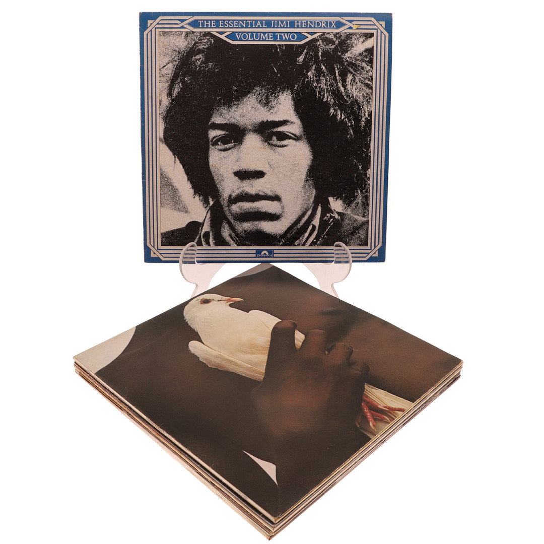 BLUES & HARD ROCK LP COLLECTION INCLUDING JIMI HENDRIX, LED ZEPPELIN, ZZ TOP, PAT TRAVERS, GROUNDHOGS AND ALICE COOPER.