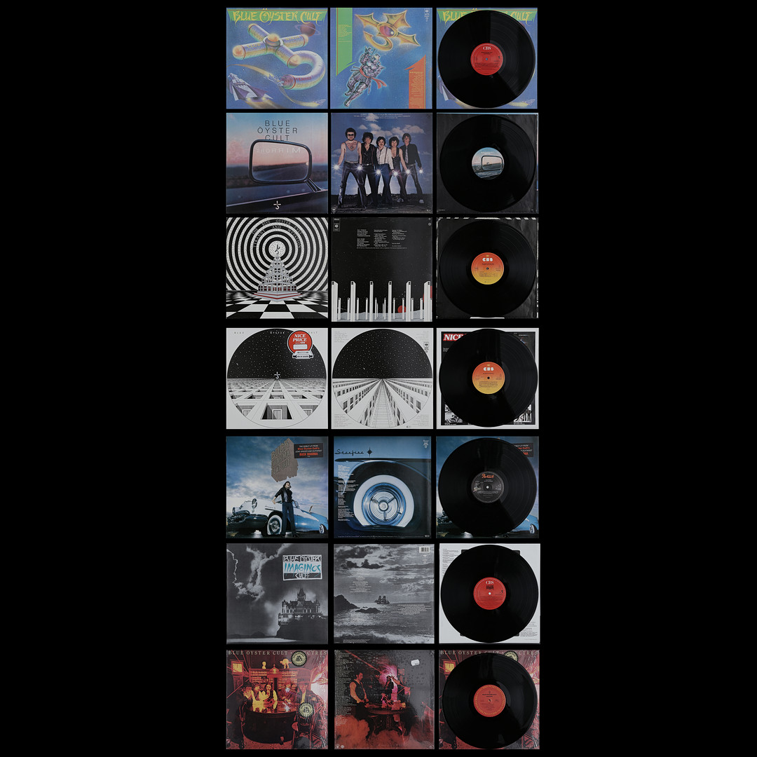7 LP-SKIVOR, BLUE OYSTER CLUB.