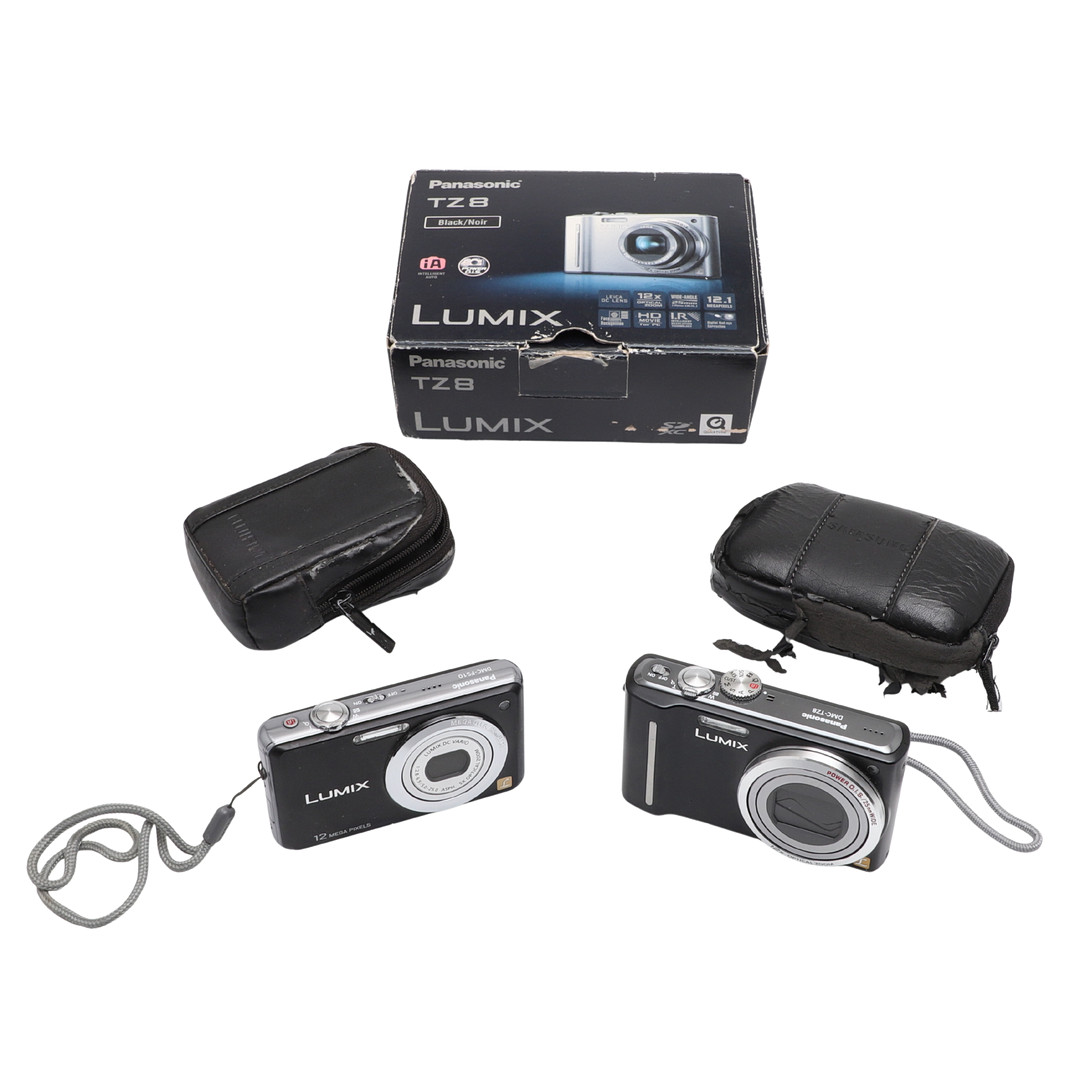 LUMIX PANASONIC DMC-TZ8 AND A DMC-FS10.