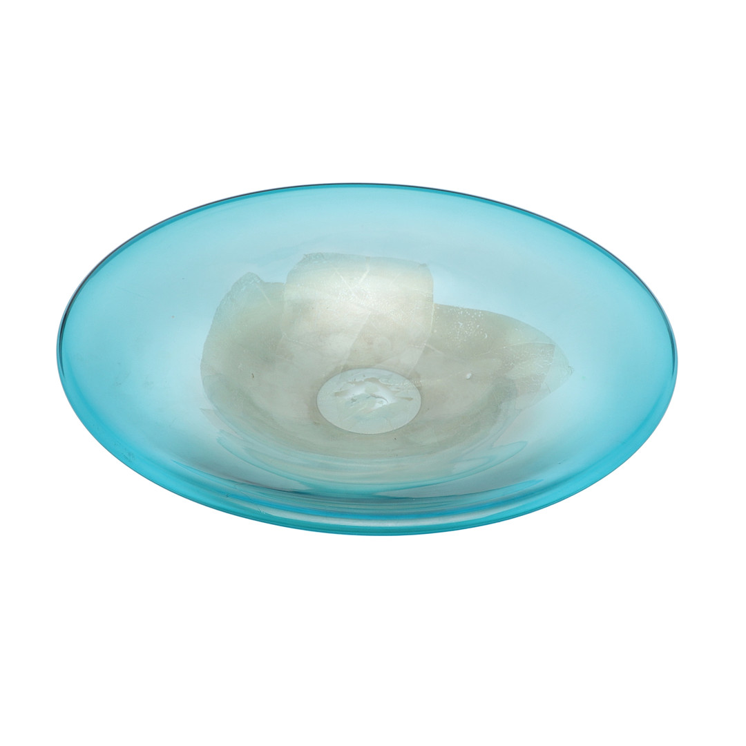 WILLIAM WALKER. LARGE CONTEMPORARY GLASS BOWL.