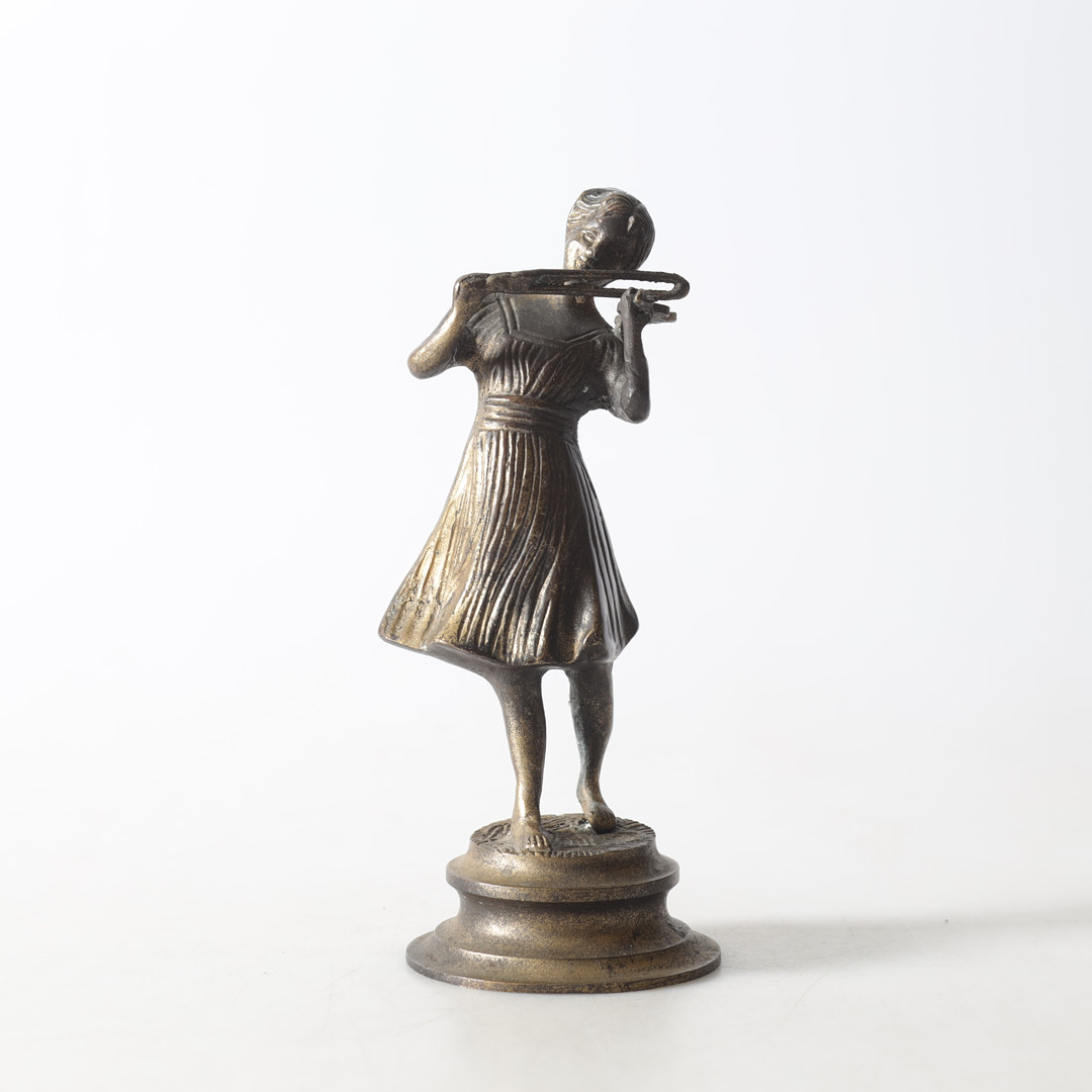 SKULPTUR, patinerad metall, 1800-/1900-tal.