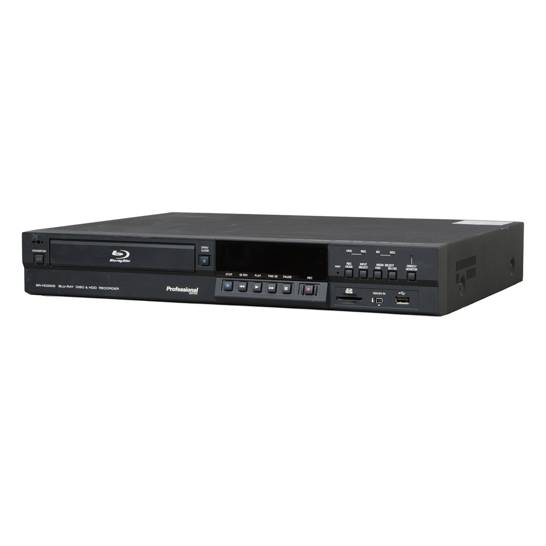 JVC PROFESSIONAL SERIES SR-HD2500 BLU-RAY DISC & HDD RECORDER.