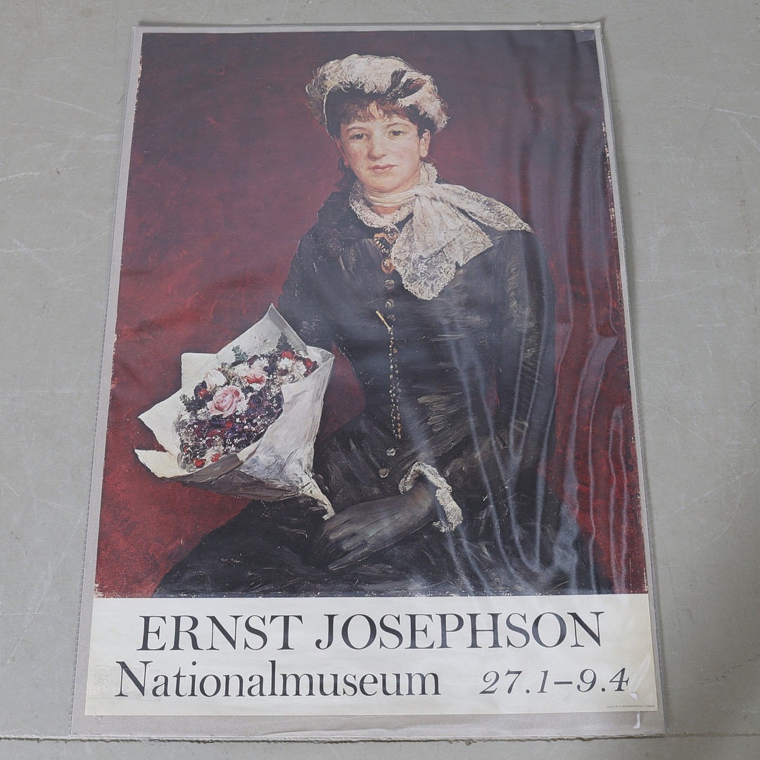 UTSTÄLLNINGSAFFISCH, Ernst Josephson, Nationalmuseum, 1900-tal.