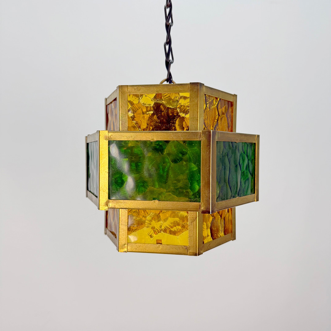 Hallamapa glas , metall, 1960 /70 tal.