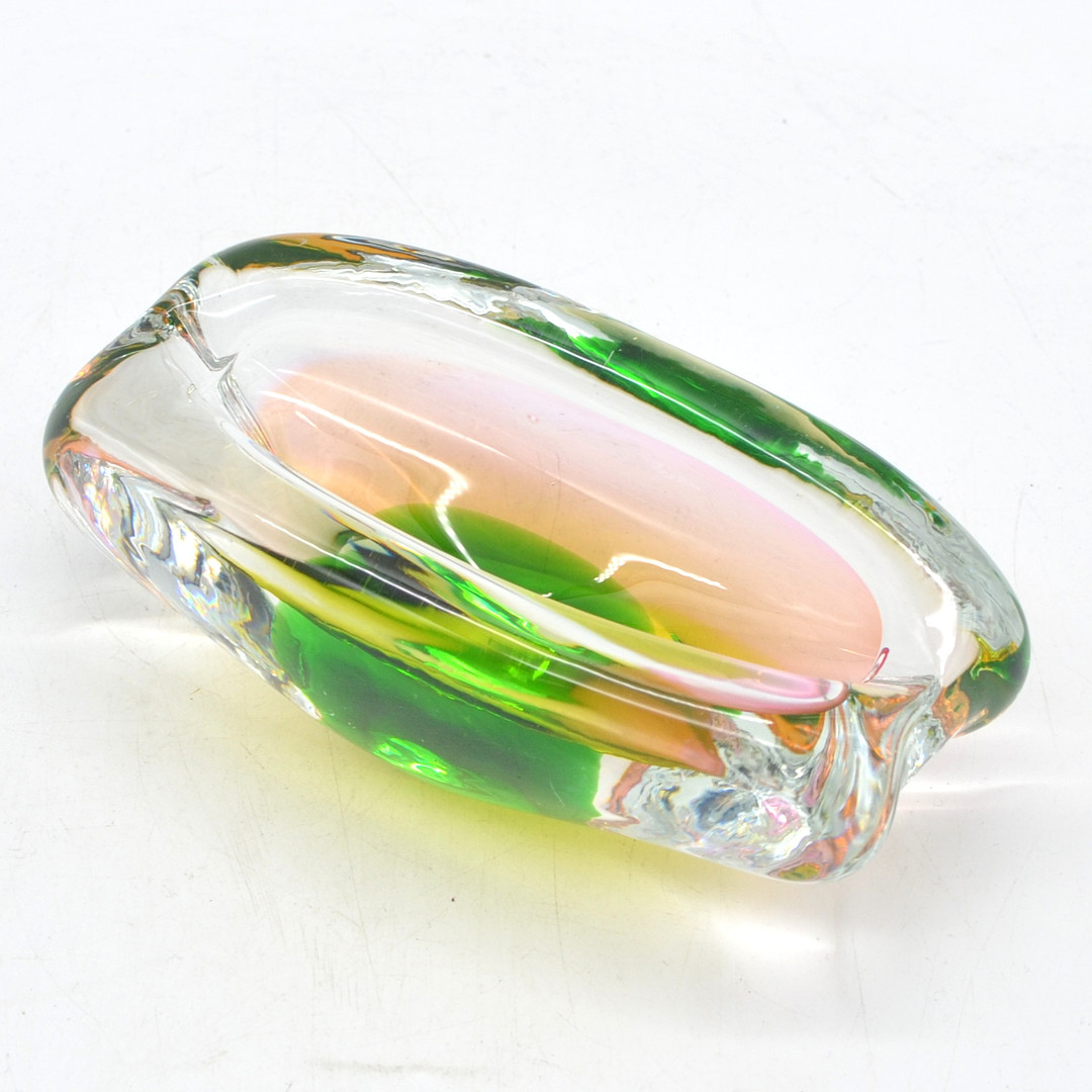 JOSEF HOSPODKA. DESIGNERSCHALE, KUNSTGLAS, TCHESCHIEN, UM 1960ER JAHRE.