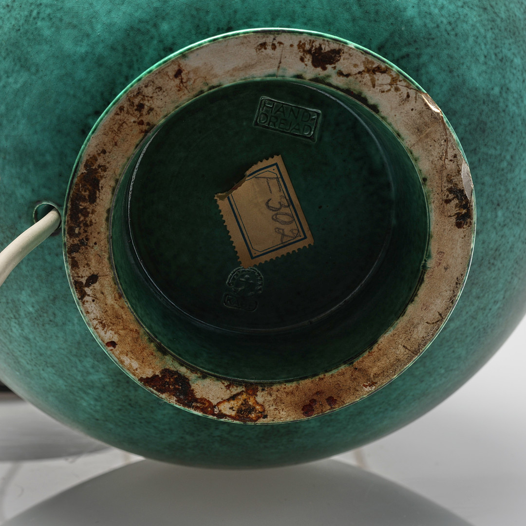 WILHELM KÅGE. BORDSLAMPA. "Argenta", Gustavsberg, 1930/40-tal.