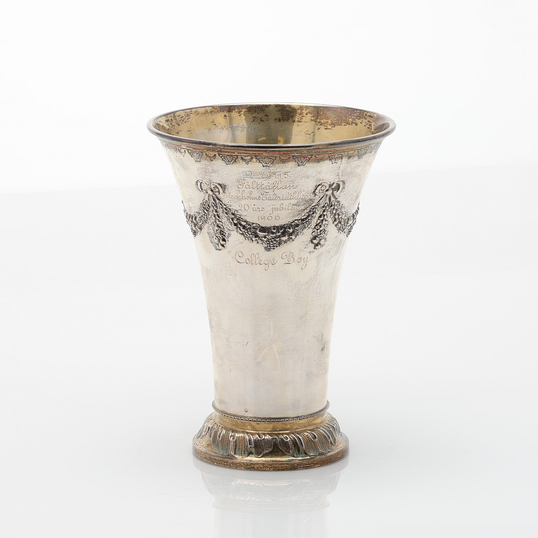 BÄGARE. Gustaviansk stil, silver, Karl Andersson, Stockholm, 1907.