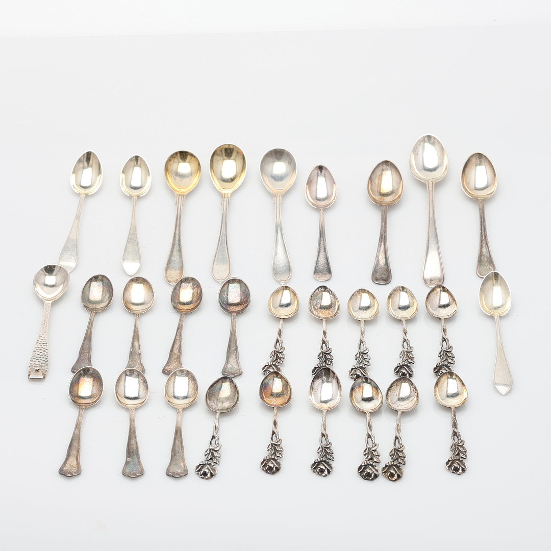 KAFFESKEDAR, 29 st, silver, 18/1900-tal.