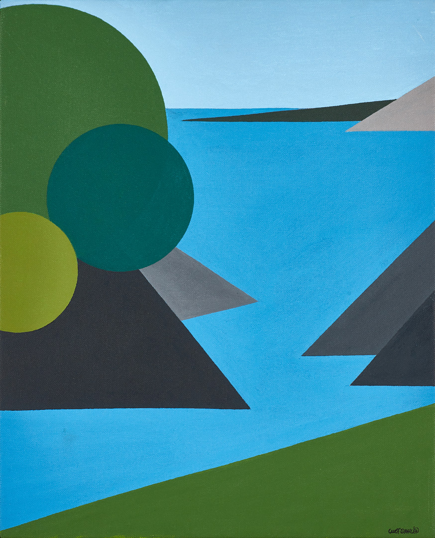 CURT DAHLÉN (Sverige, 1931–2025), "SVEABORG" (Finland), signerad och betitlad, olja på duk.