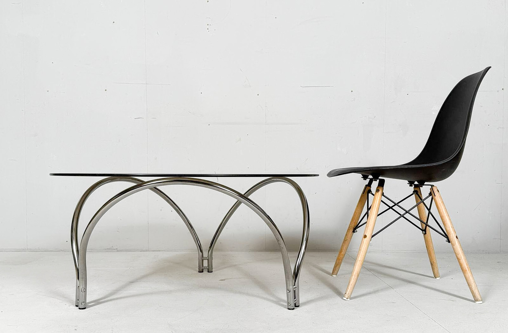Mid Century Coffee Table/Couchtisch, Chrome, Deutschland, 1970er Jahre.