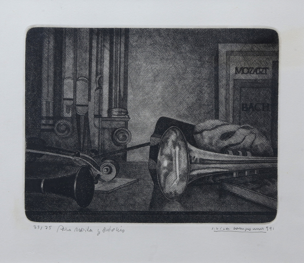 JOSEP VIVES CAMPOMAR. Allegory of music.