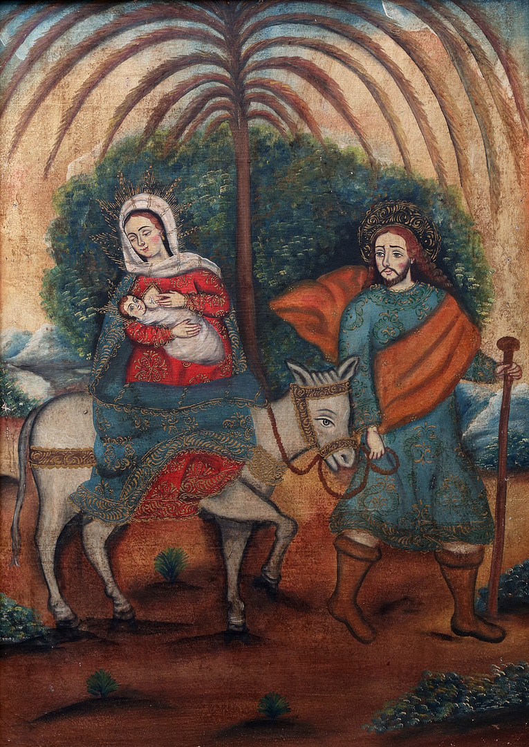 VICEROYAL SCHOOL, 20TH CENTURY. The Flight into Egypt.