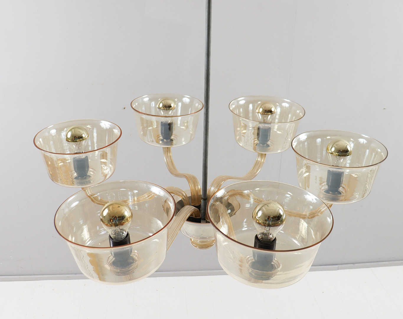 Kronleuchter/Deckenlampe, Murano, Italien, 1960er Jahre.