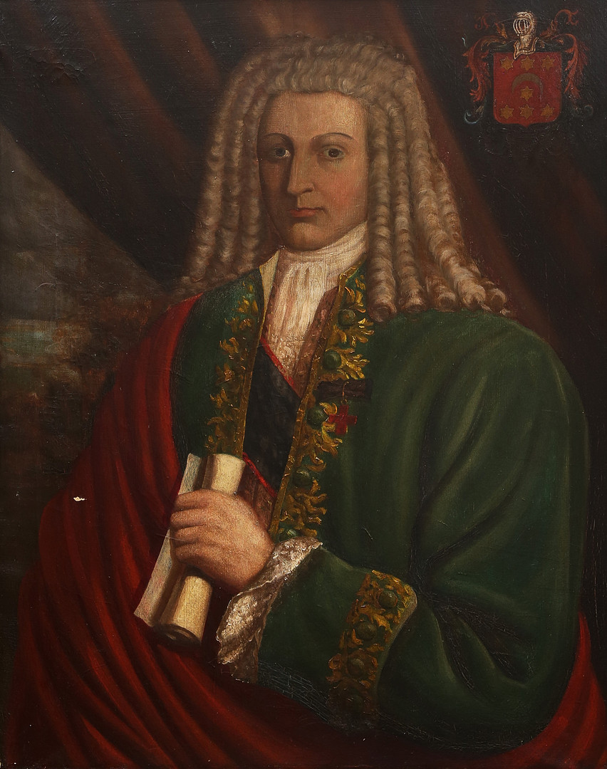 SPANISH SCHOOL, FIRST HALF OF THE 20TH CENTURY. Portrait of a botanist from the Salvador family.