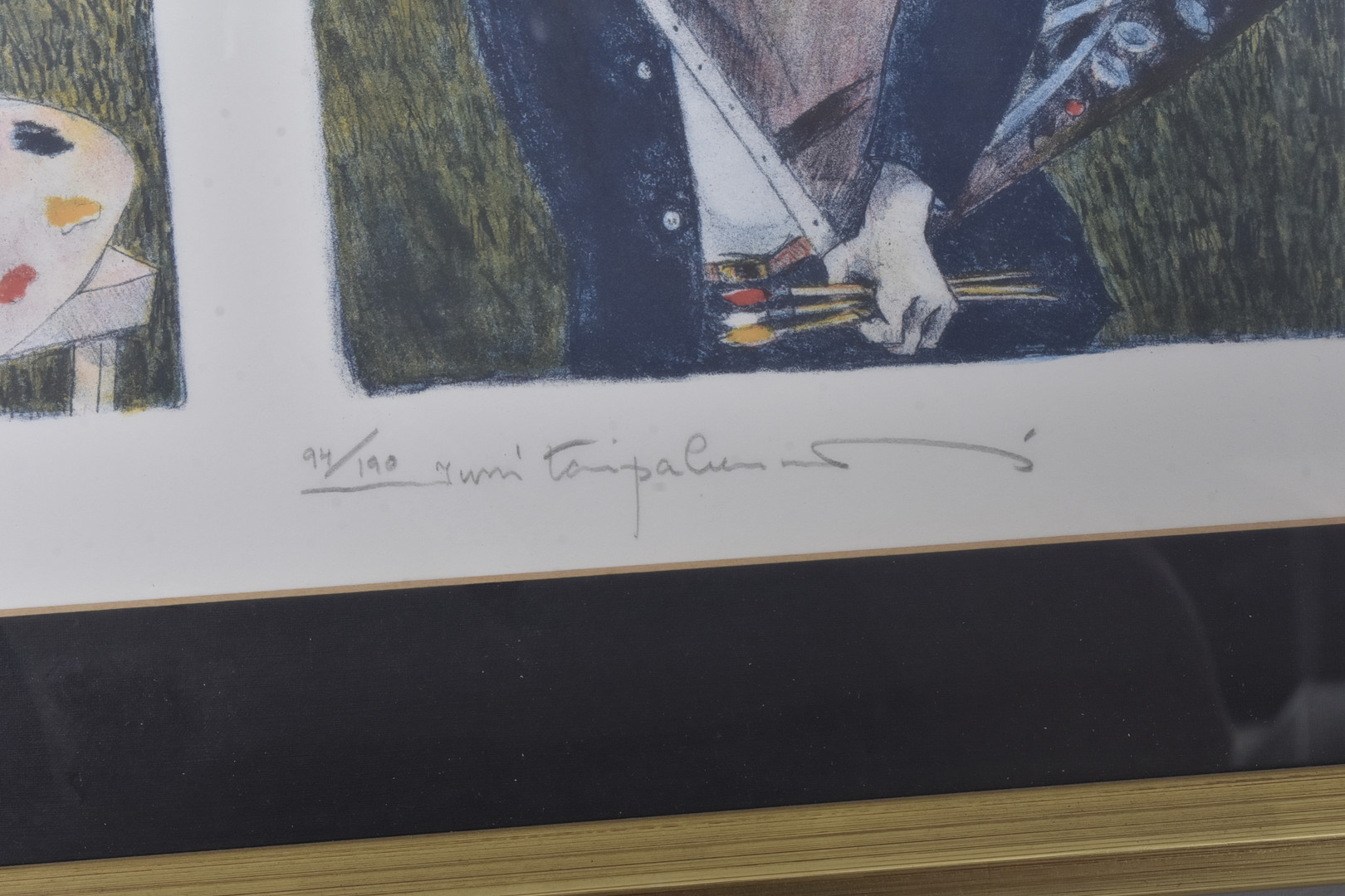 JUSSI TAIPALEENMÄKI. Färglitografi.