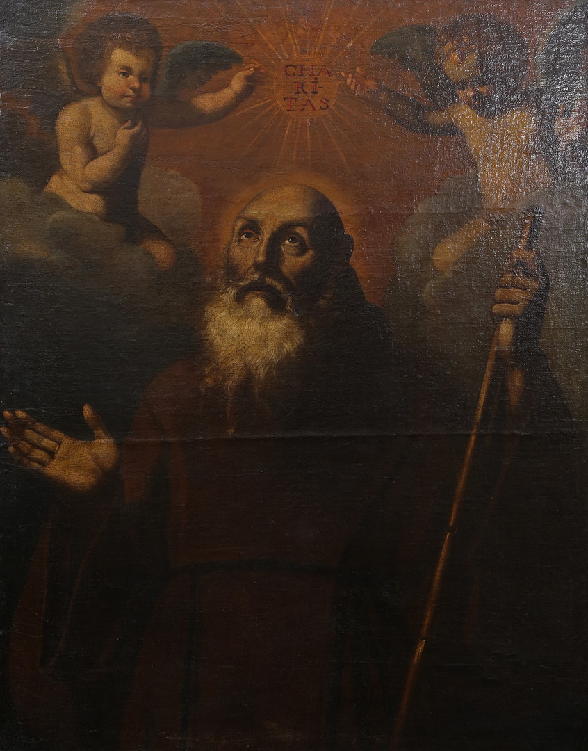 PROBABLY VALENCIAN SCHOOL, 18TH CENTURY. Saint Francis of Paola.