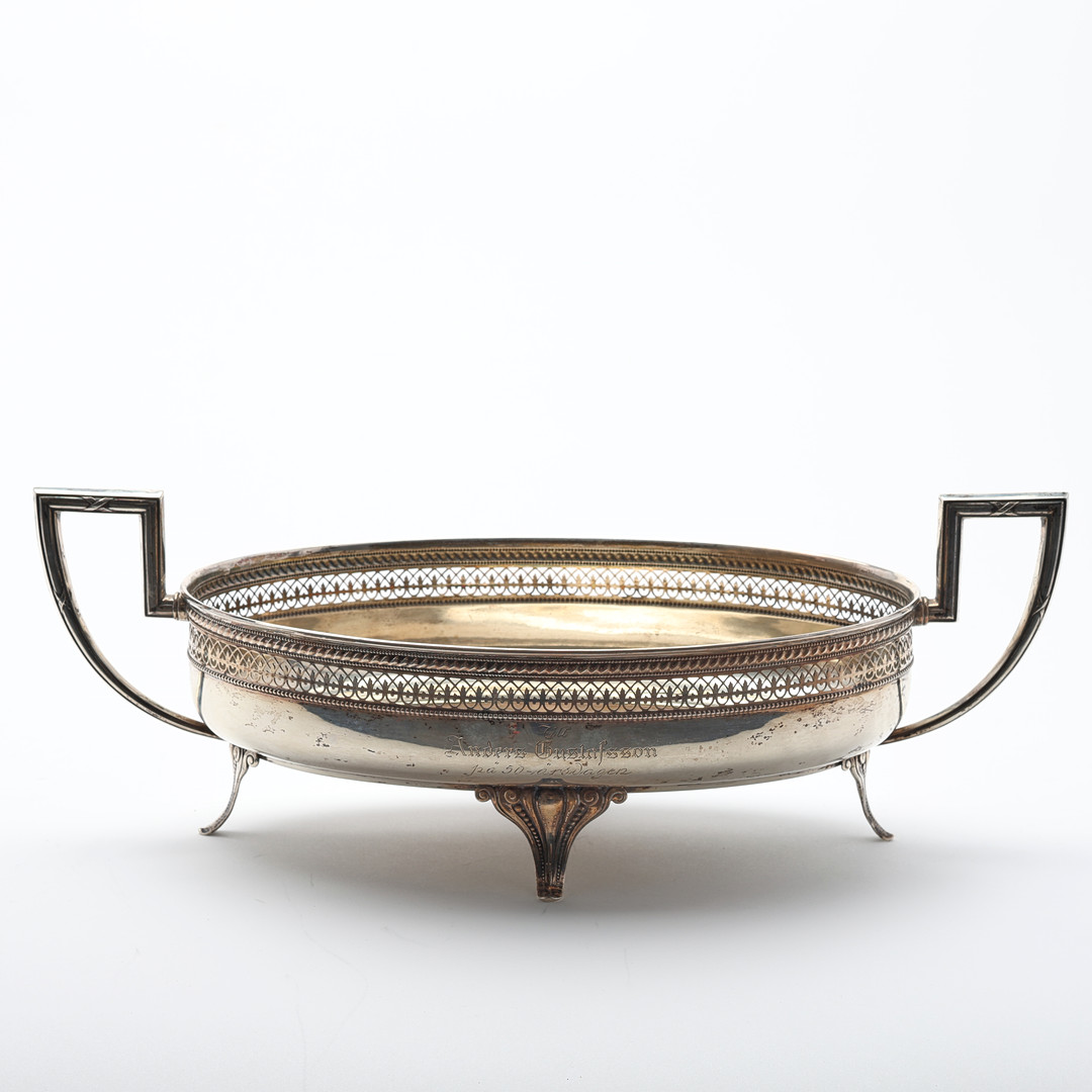 JARDINIERE, silver, svenska importstämplar, 1910-tal.
