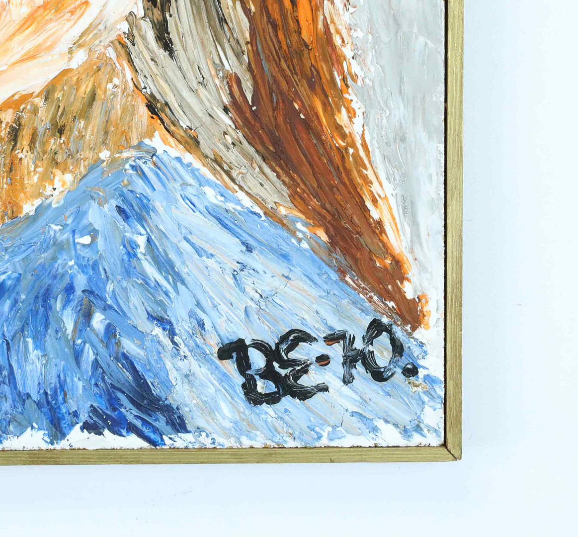 BISSE THOFELT (1939-2010). olja på duk, Figurkomposition, signerad, daterad 70.