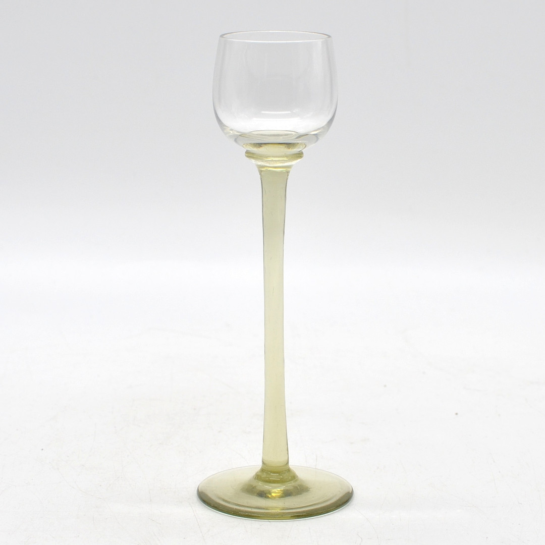 JOHANN VINCENZ CISSARZ (1873-1942). RHEINISCHE GLASHÜTTEN AG, JUGENDSTIL LIKÖRGLAS, UM 1905.