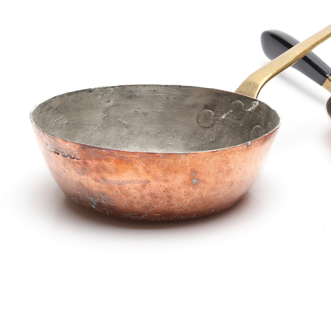 TRAKTÖRPANNOR, 2 st, koppar och mässing.