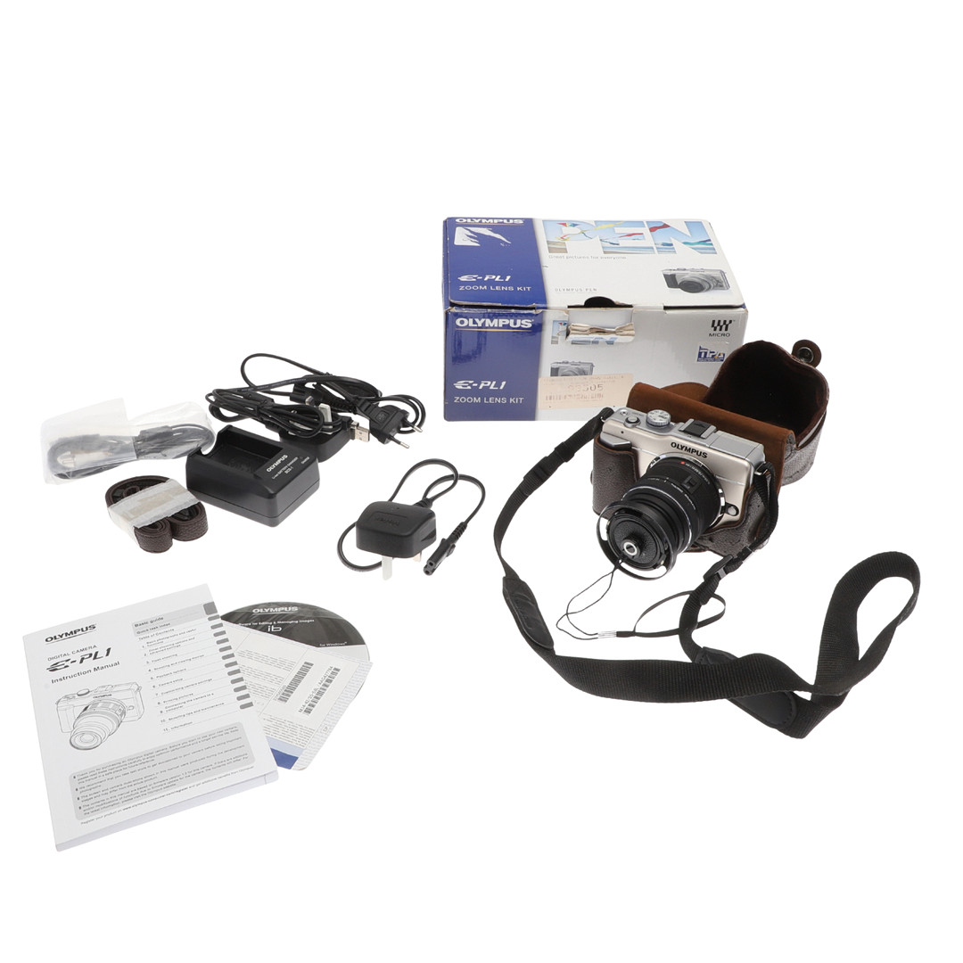OLYMPUS PEN MINI E-PL1 WITH ACCESSORIES.