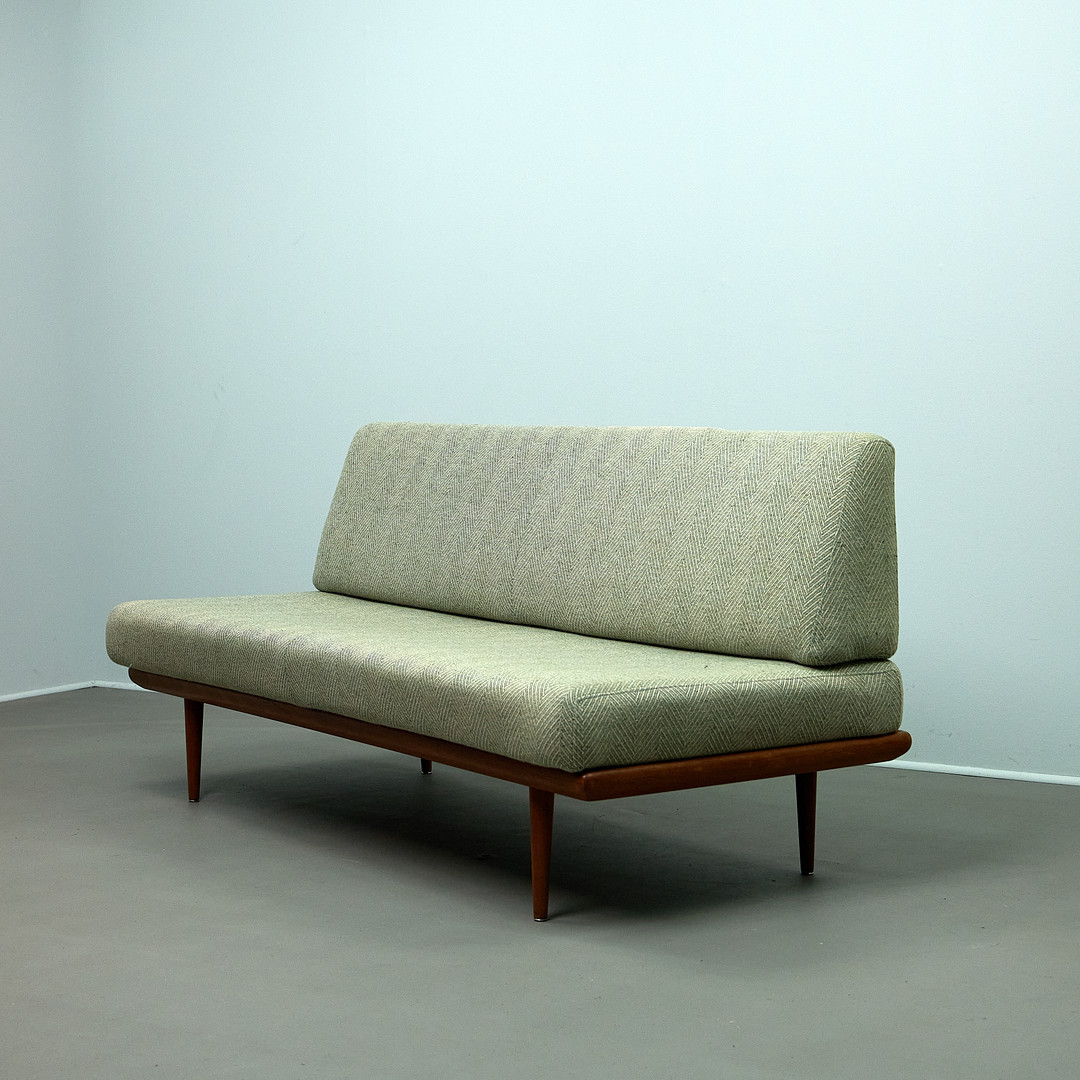 PETER HVIDT UND ORLA MØLGAARD NIELSEN. für France & Søn, Daybed / Sofa, Teak, 1960er Jahre, Dänemark.