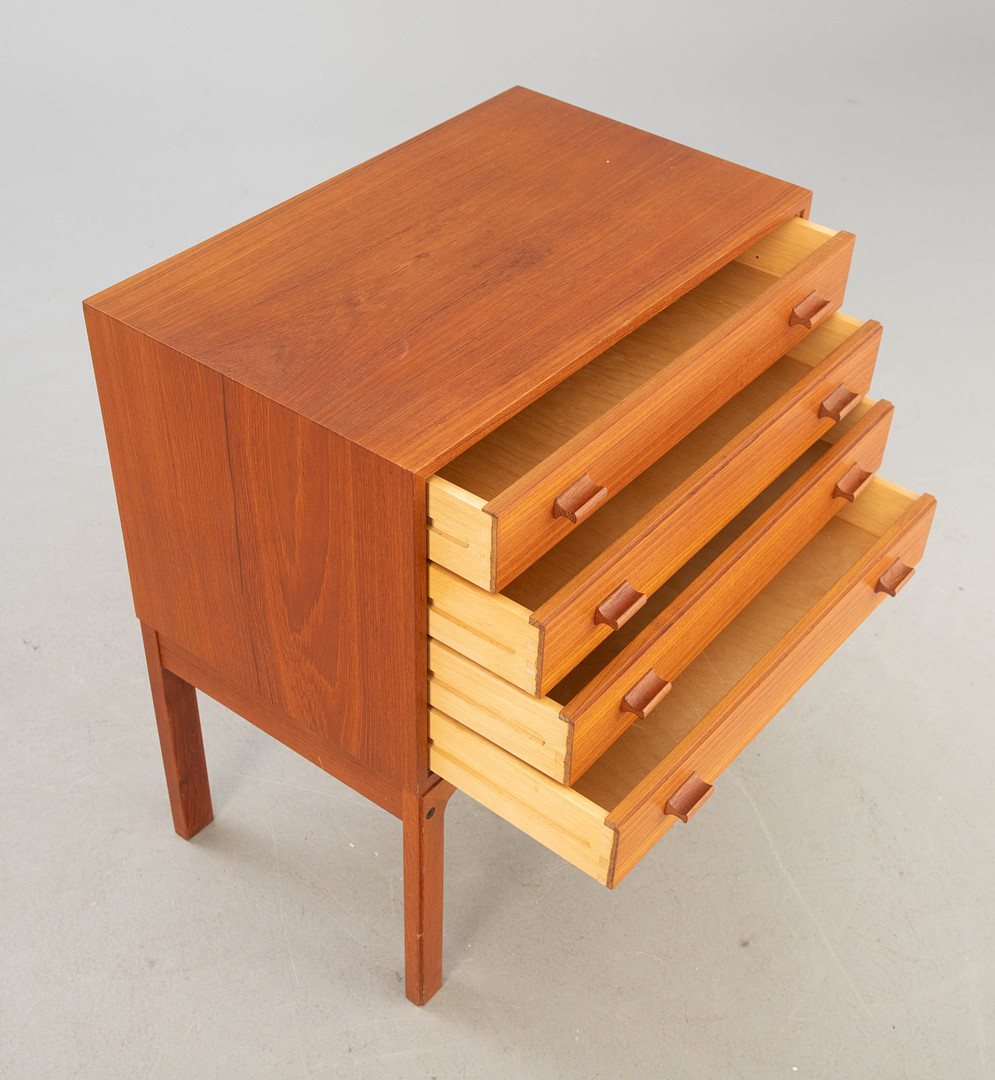 Kleine Teak Kommode, Dänemark, 1960er Jahre.