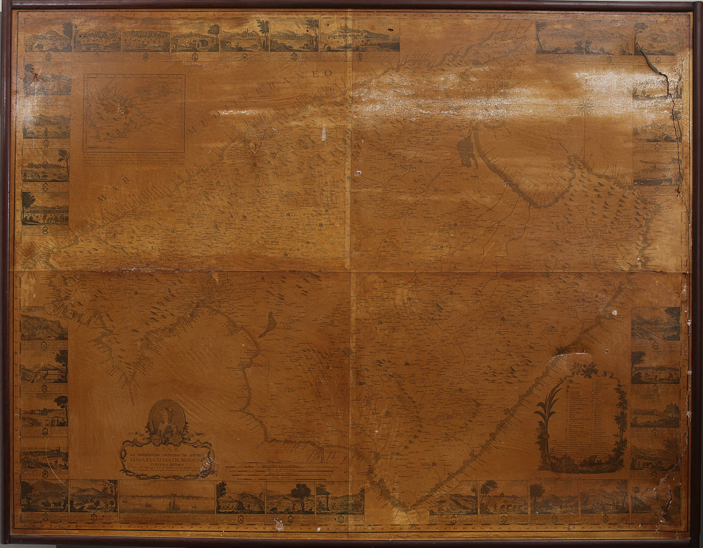 MUNTANER Y DESPUIG. Map of the island of Mallorca, from 1784.