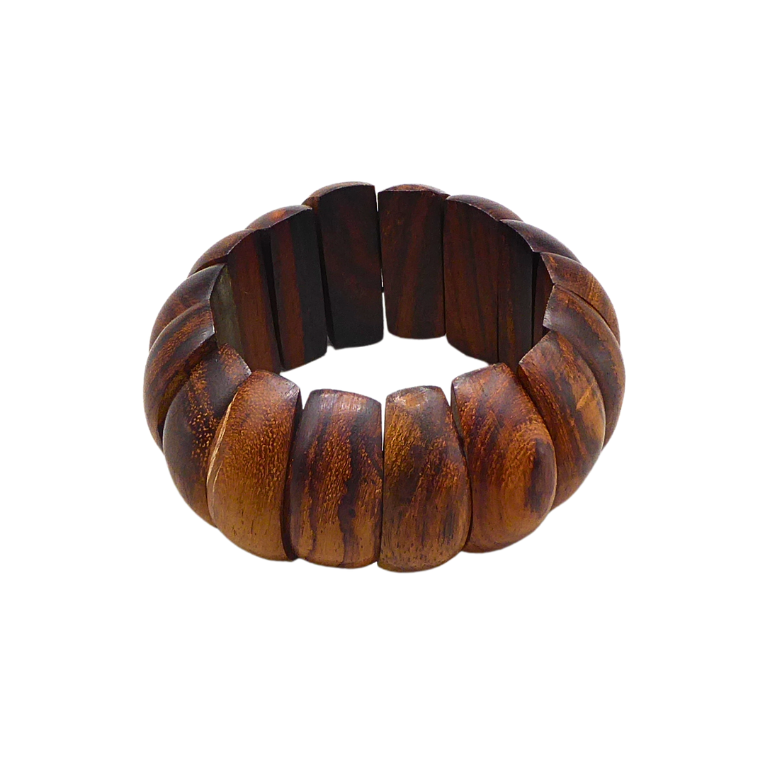 ARMBAND AUS HOLZSEGMENTEN, MODESCHMUCK.