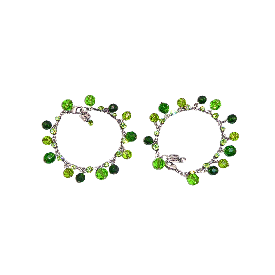 KONPLOTT ARMBAND-SET MIT GLASPERLEN UND STRASS, MODESCHMUCK, 2-TEILIG.