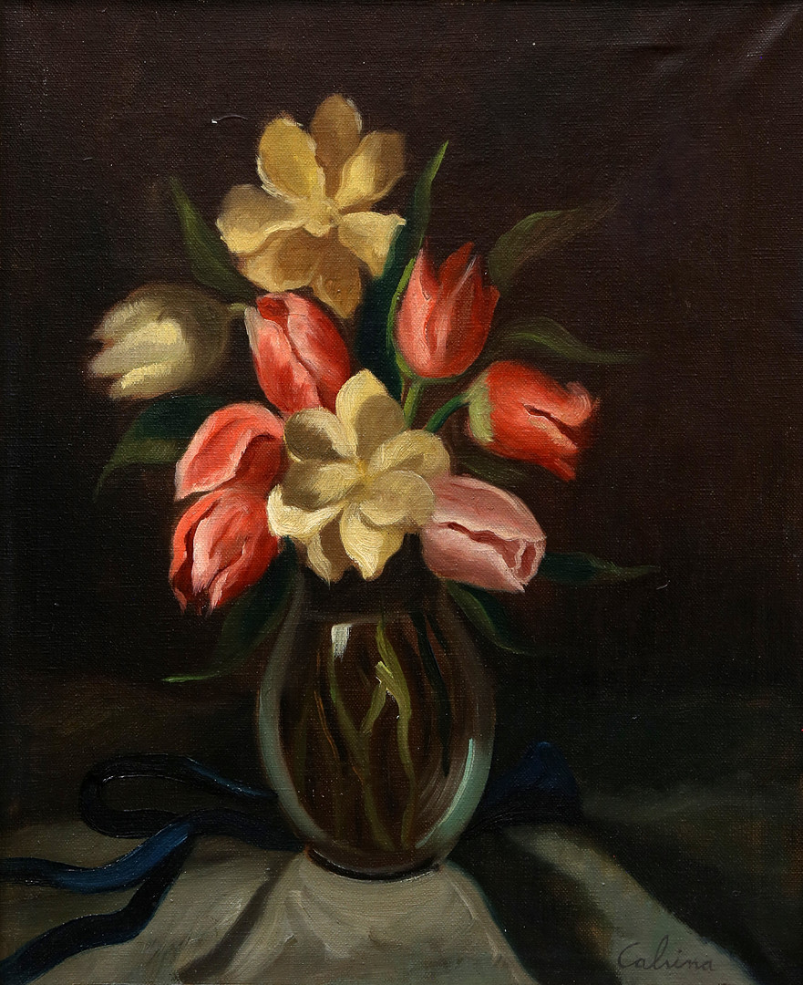 RAMON CALSINA. Flowers vase.
