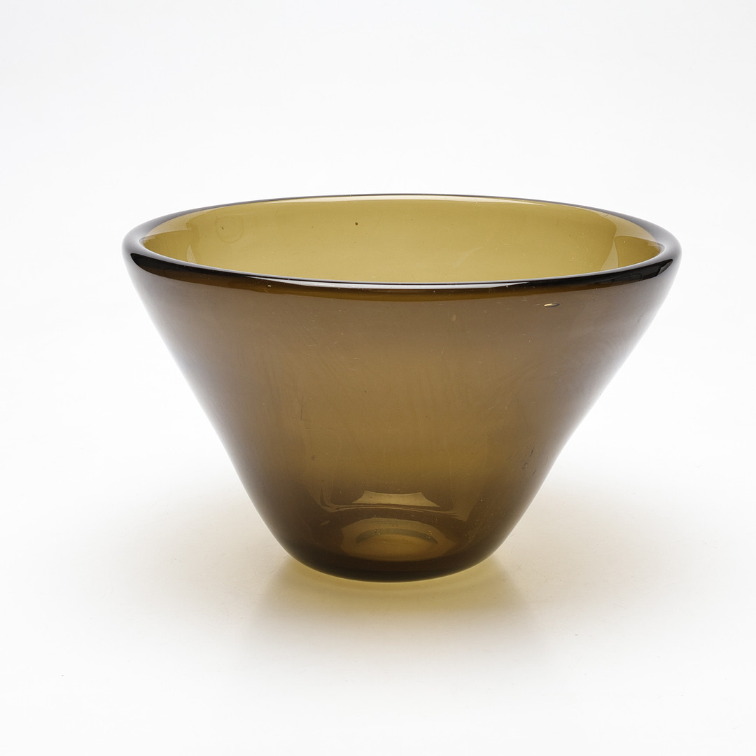 BENGT ORUP. skål, glas, Johansfors, signerad.