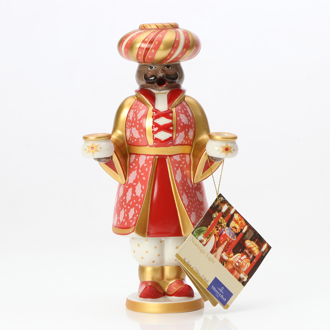FIGURIN/LJUSSTAKE. Porslin. Villeroy & Boch. Nostalgic Light, "Melchior".