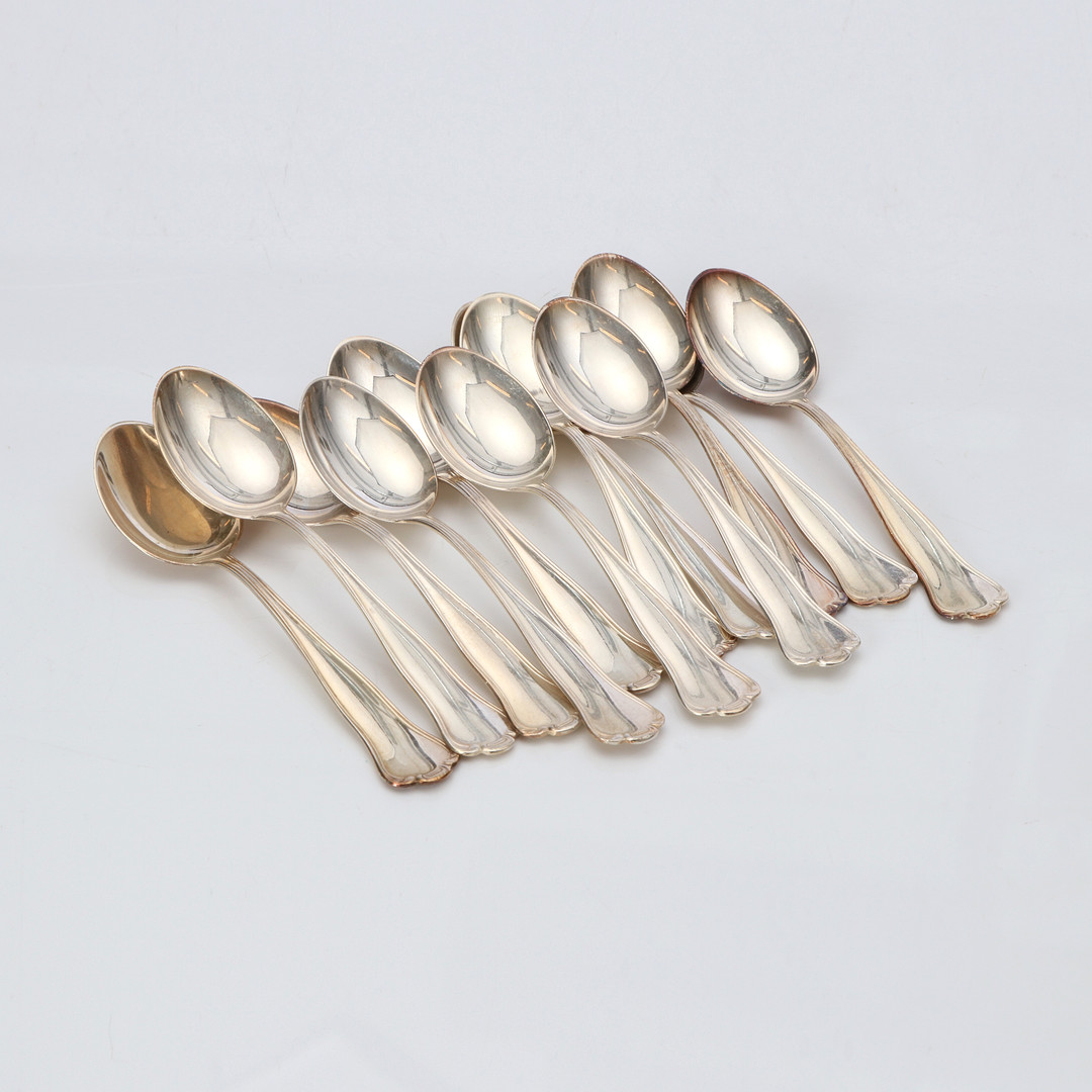 TESKEDAR, 12 ST. Silver. Vikt ca 205 gram.