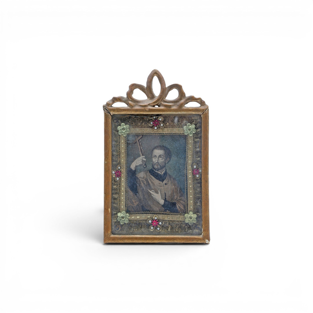 GERMAN SCHOOL, EARLY 19TH CENTURY. Reliquary of Saint Francis Xavier.