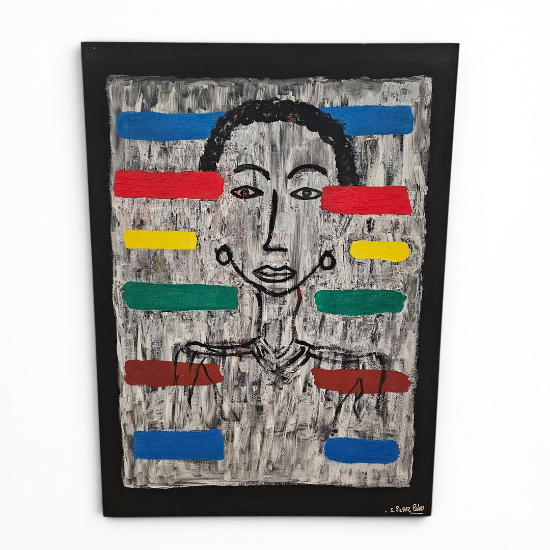 ESPERANZA PÉREZ CALVO. Técnica mixta sobre lienzo. "Humanidad 1".