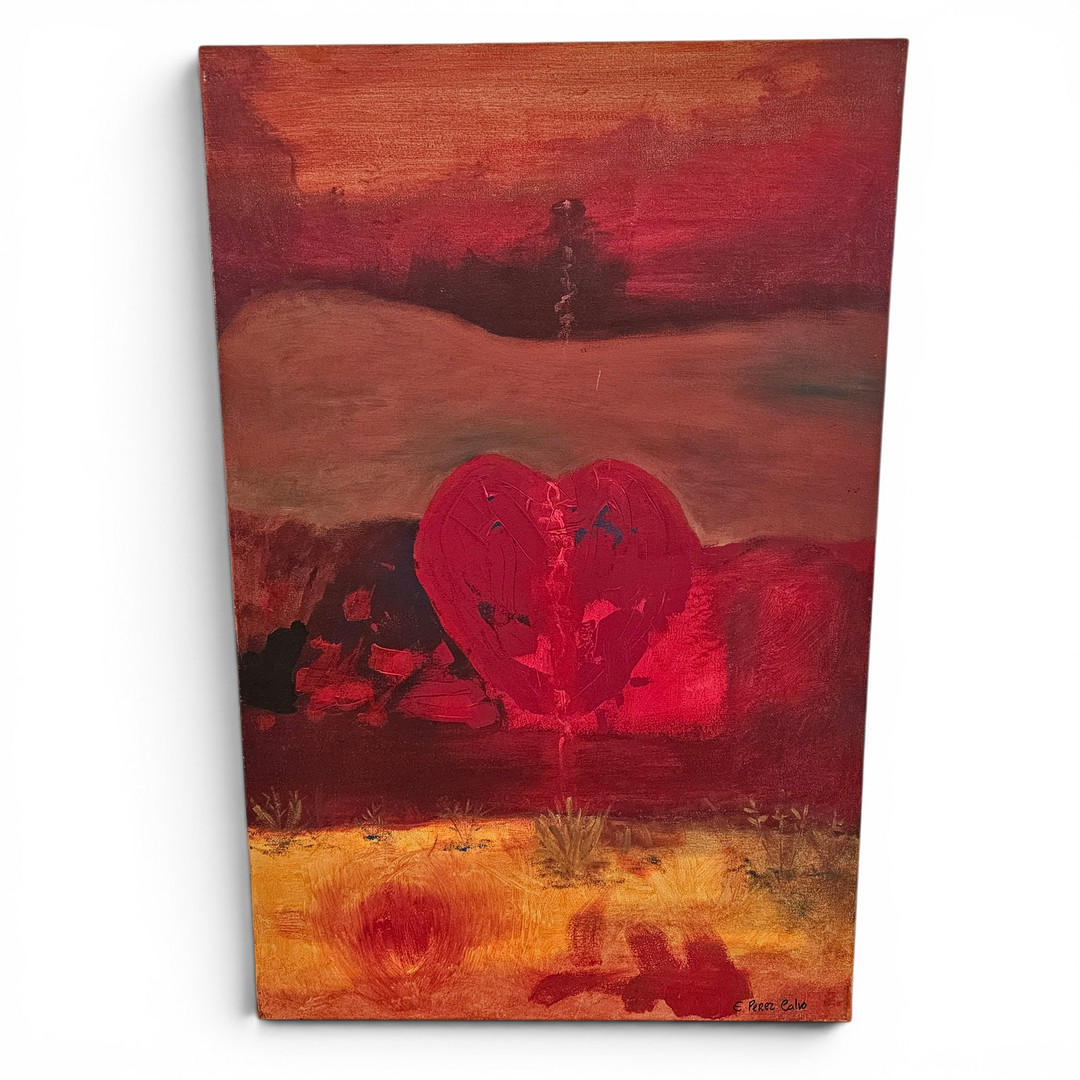 ESPERANZA PÉREZ CALVO. Técnica mixta sobre lienzo. "Vida".