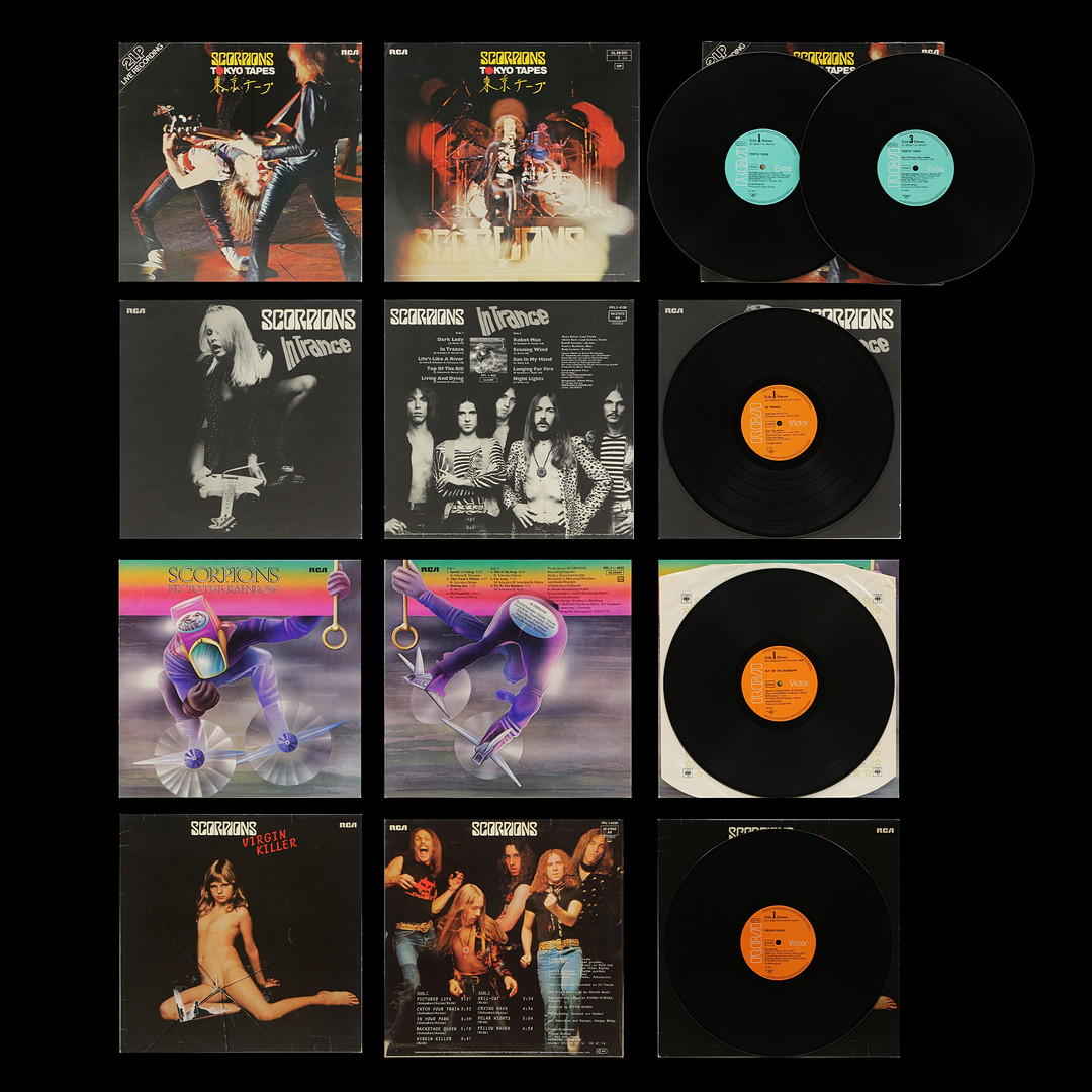 5 LP-SKIVOR, SCORPIONS.