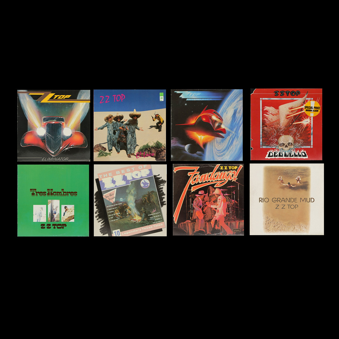 8 LP-SKIVOR, ZZ TOP.