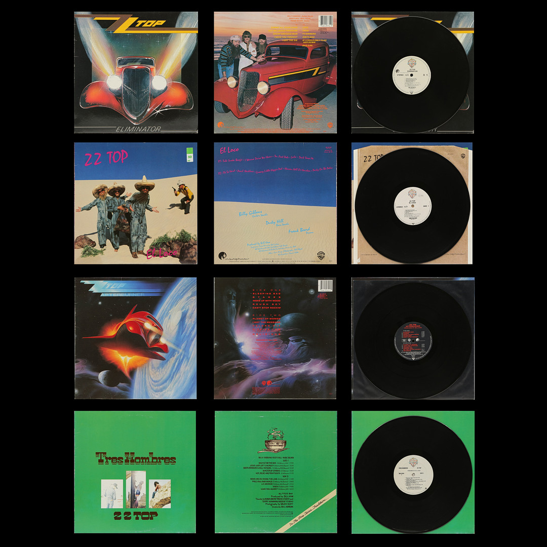 8 LP-SKIVOR, ZZ TOP.