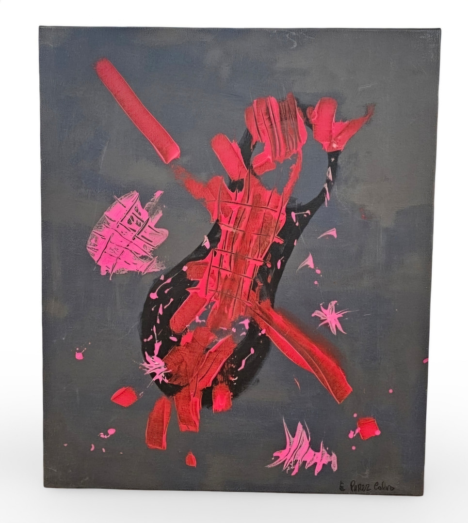 ESPERANZA PÉREZ CALVO. Técnica mixta. "Movimiento".