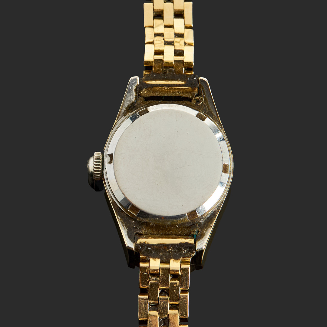 OMEGA, armbandsur, dam, guld på stål, armband i 18k guld.