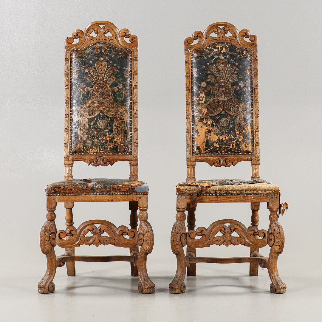 STOLAR, Barockstil, ek, 1700/1800-tal.