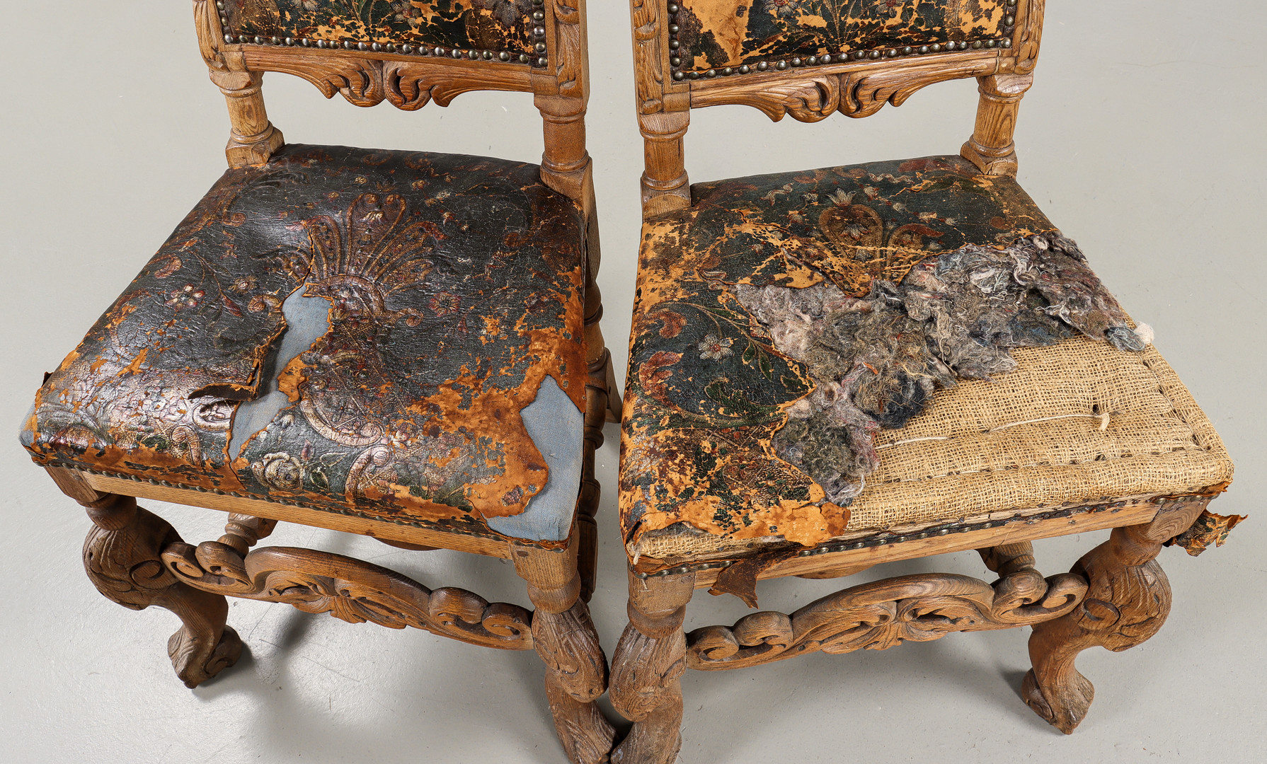 STOLAR, Barockstil, ek, 1700/1800-tal.