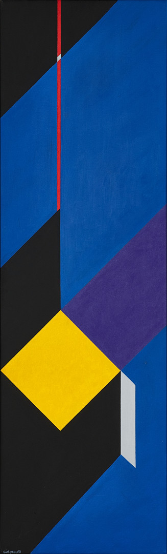 CURT DAHLÉN (Sverige, 1931–2025), "RED LINE", signerad och daterad 2014, akryl på duk.