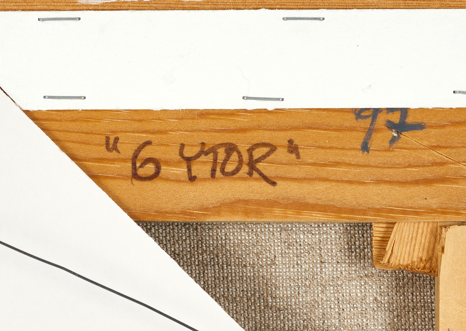 CURT DAHLÉN (Sverige, 1931–2025), "6 YTOR", signerad och daterad -97, akryl på duk.