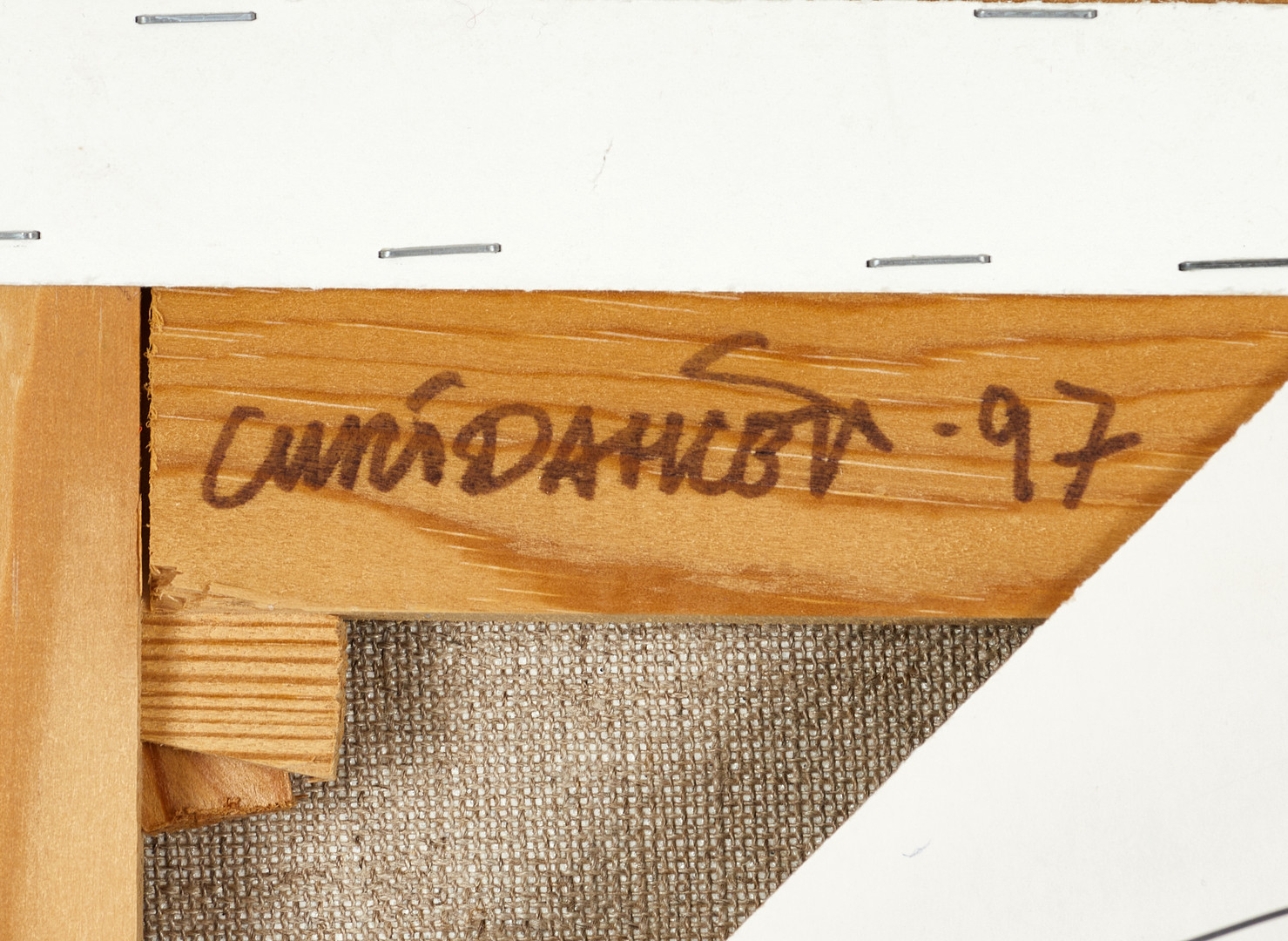 CURT DAHLÉN (Sverige, 1931–2025), "6 YTOR", signerad och daterad -97, akryl på duk.