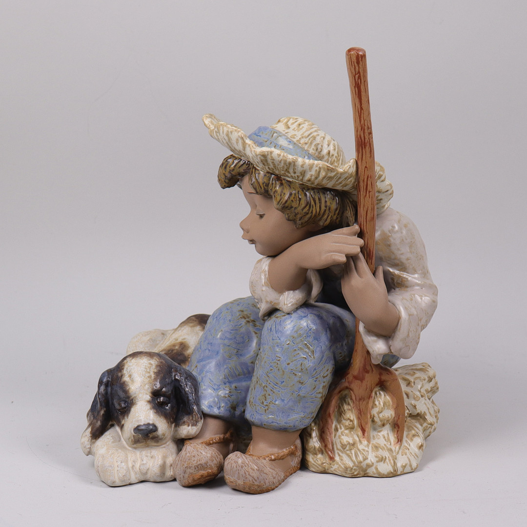 FRANCISCO POLOPE. "Lets Rest", stor figurin, Lladro, Spanien.