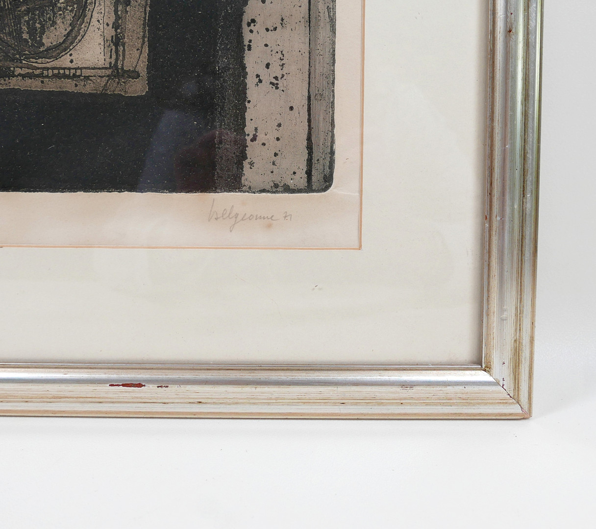 GABRIEL BELGEONNE (BELGIUM- 1935) SIGNED ETCHING WITH RELIEF, 10/12.