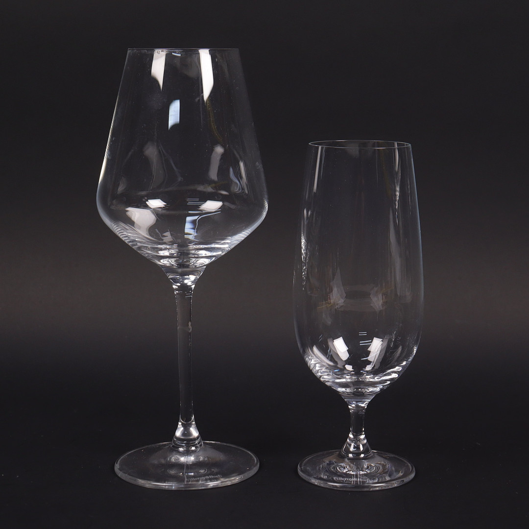 VILLEROY & BOCH, vin och ölglas, 9 delar.